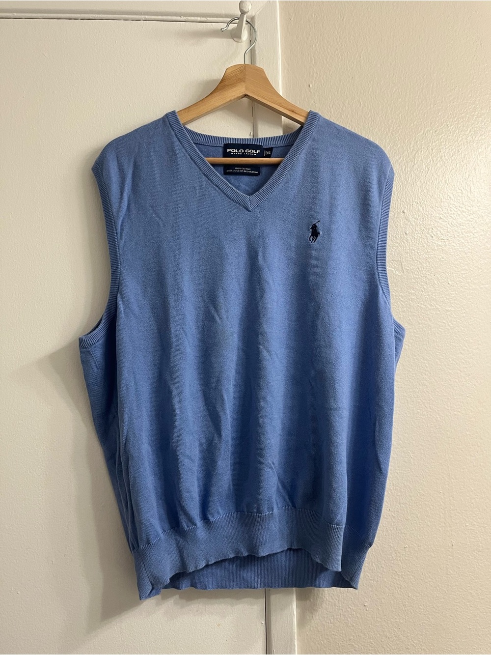 Polo by Ralph Lauren Sky Blue V-Neck Sweater Vest